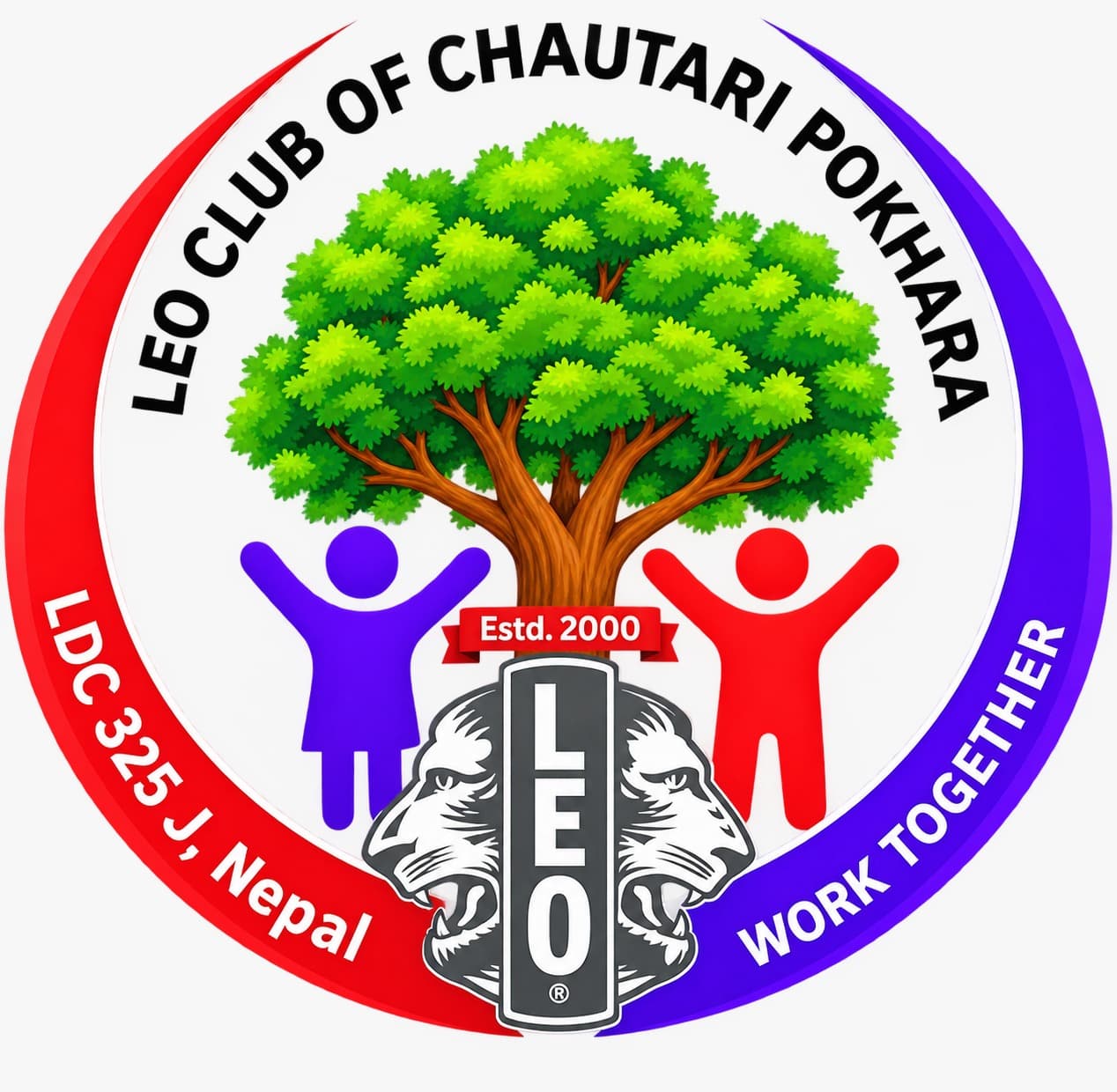 Leo Club of Chautari Pokhara emblem
